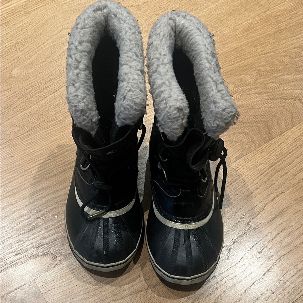 Sorel Black and Gray Waterproof Boots